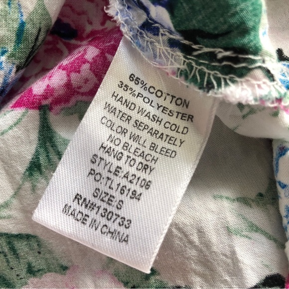 Umgee Boho Floral Flowy Mini Dress Small - Picture 9 of 12